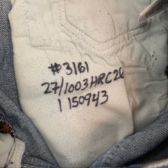 NWT Re/Done Levi’s High Rise Crop Jeans - Picture 6 of 7